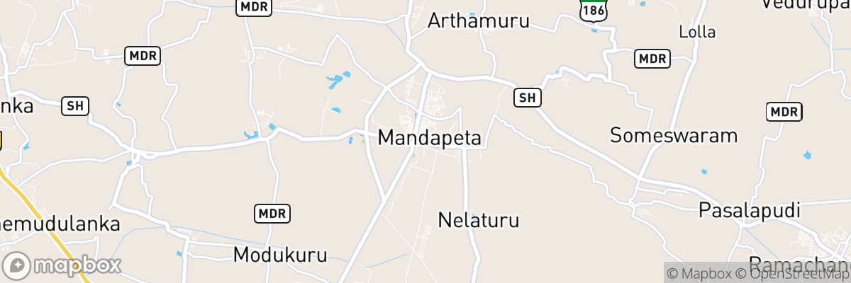 Mandapeta, Andhra Pradesh map