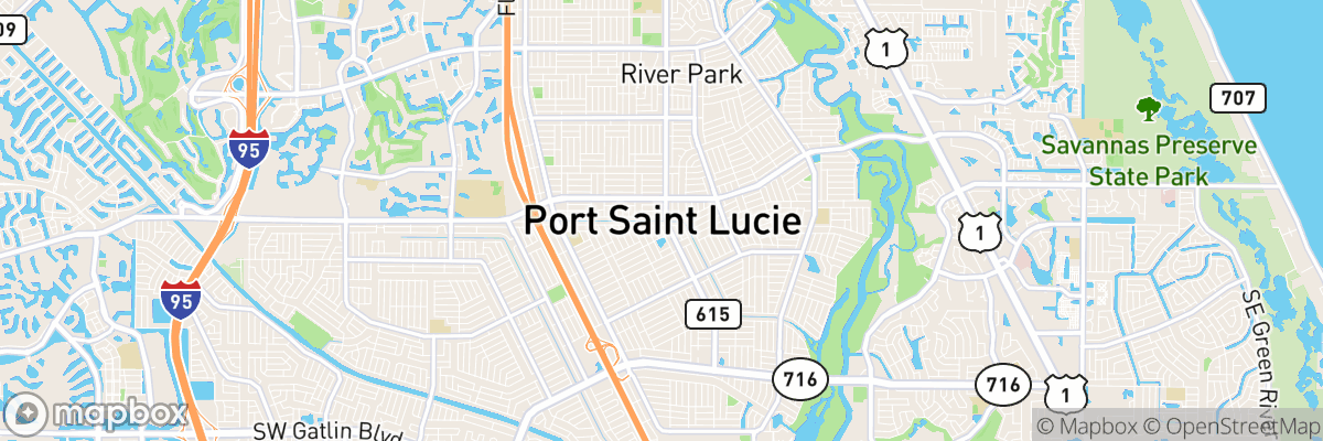 Port Saint Lucie, Florida map