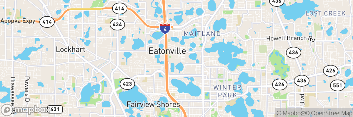 Eatonville, Florida map