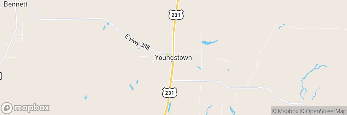 Youngstown, Florida map