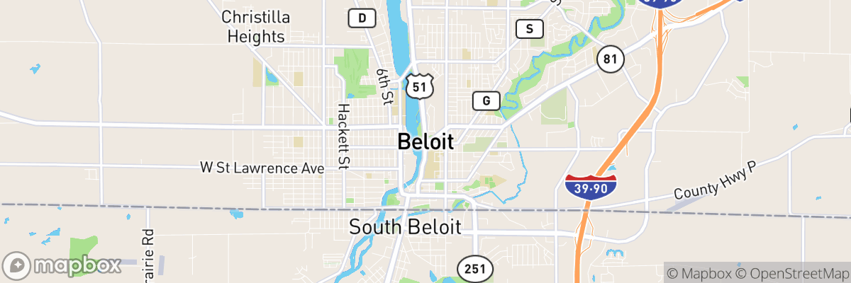 Beloit, Wisconsin map