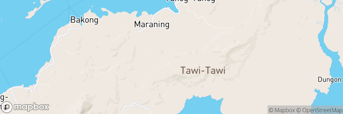 Province of Tawi-Tawi, Autonomous Region in Muslim Mindanao map