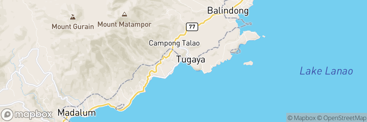 Tugaya, Autonomous Region in Muslim Mindanao map