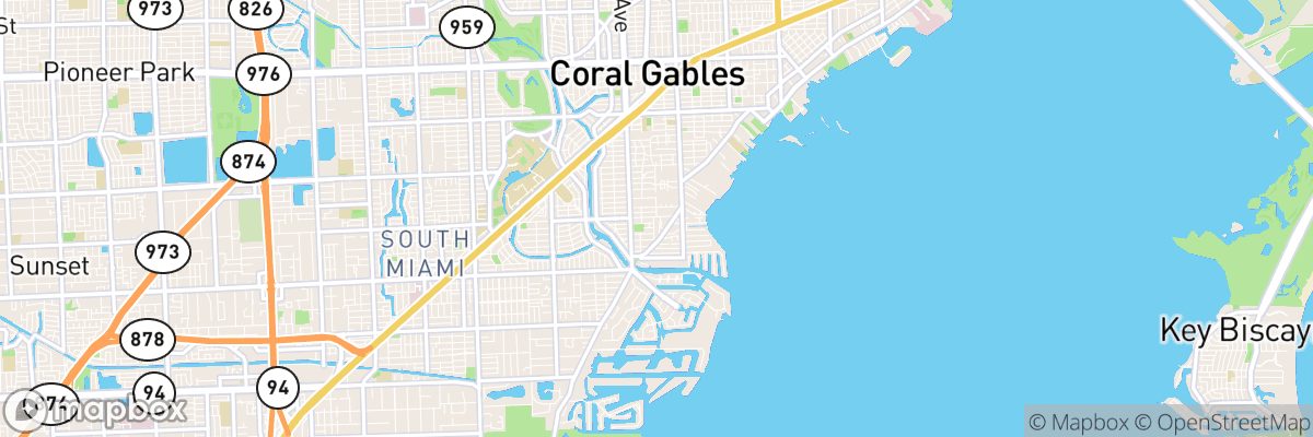 Coconut Grove, Florida map