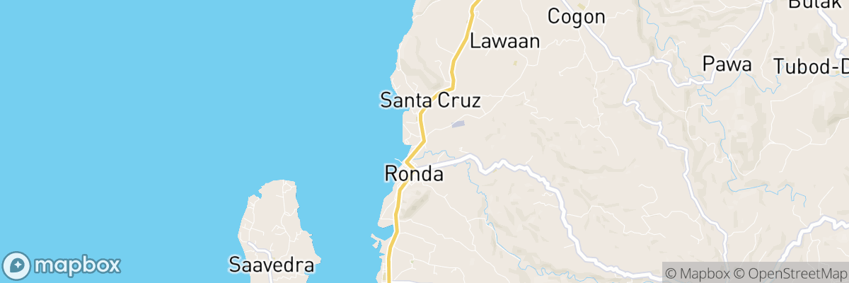 Santa Cruz, Central Visayas map