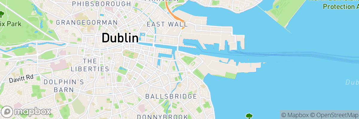 Ringsend, Leinster map