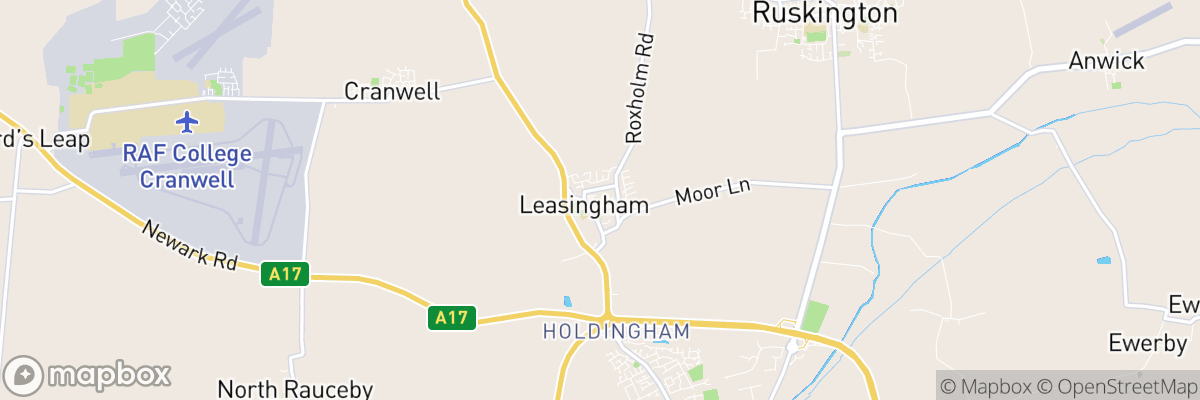 Leasingham, England map