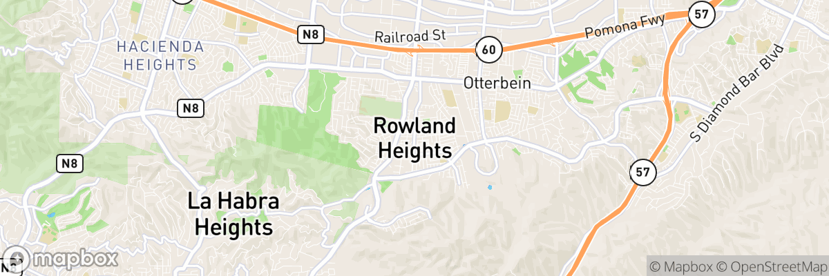 Rowland Heights, California map