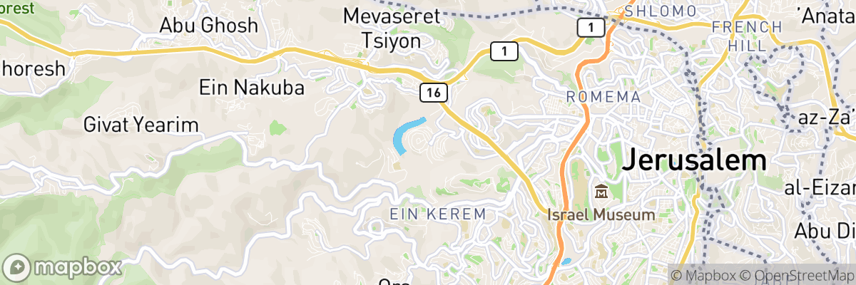 Bet Zayit, Jerusalem map