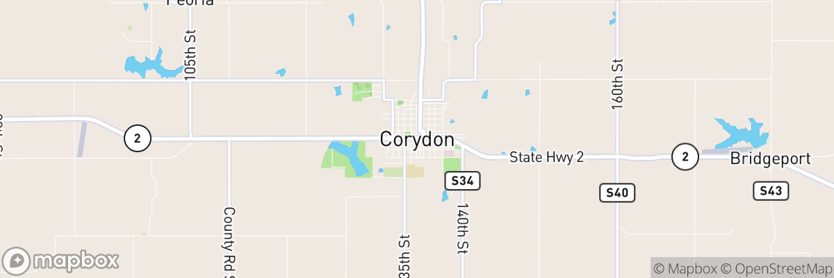 Corydon, Iowa map