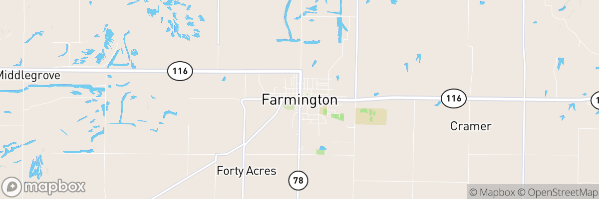 Farmington, Illinois map