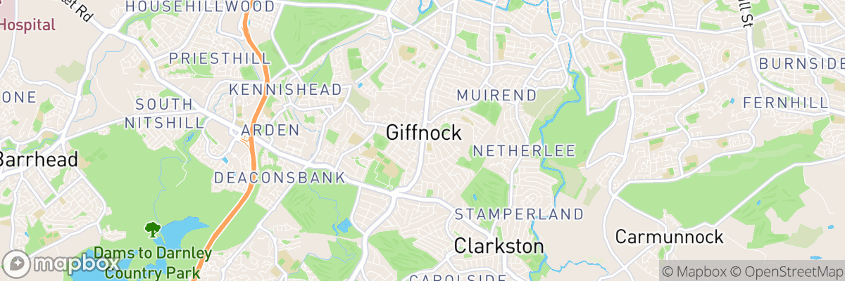 Giffnock, Scotland map