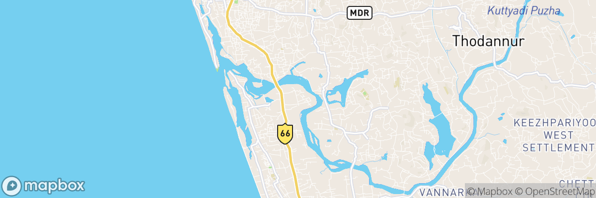 Iringal, Kerala map