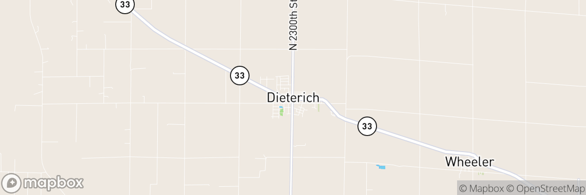 Dieterich, Illinois map