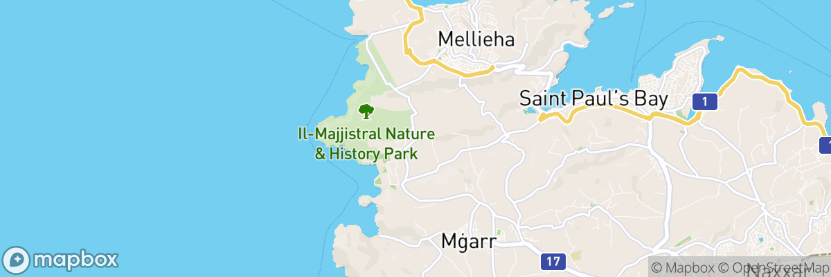 Manikata, Il-Mellieħa map