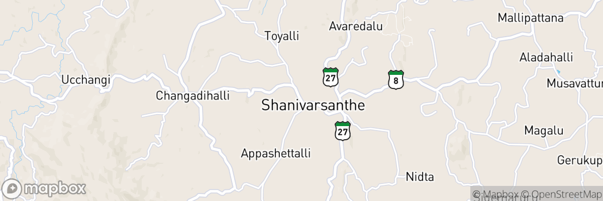 Sanivārsante, Karnataka map