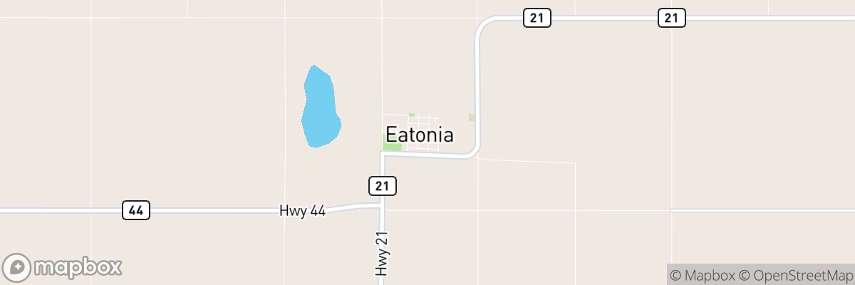 Eatonia, Saskatchewan map