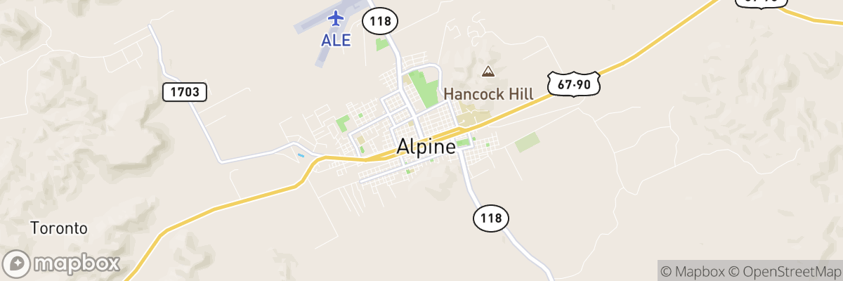 Alpine, Texas map