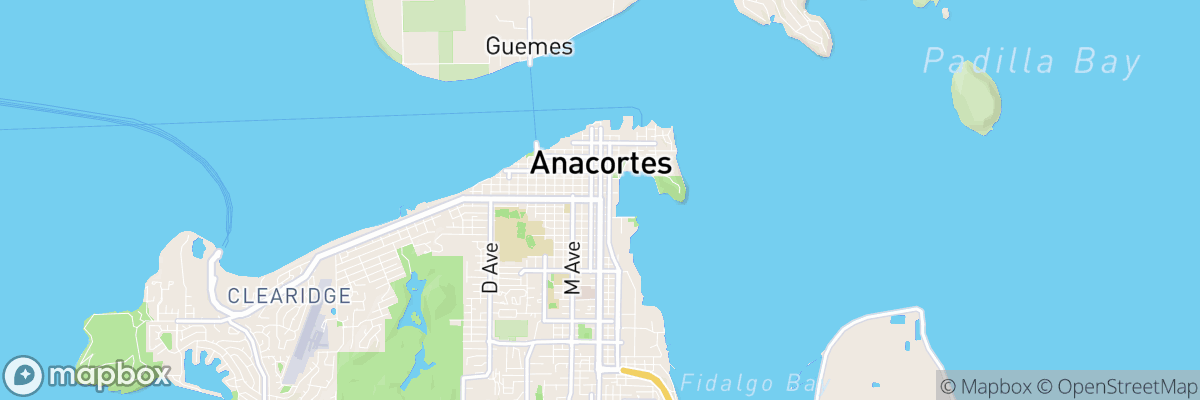 Anacortes, Washington map