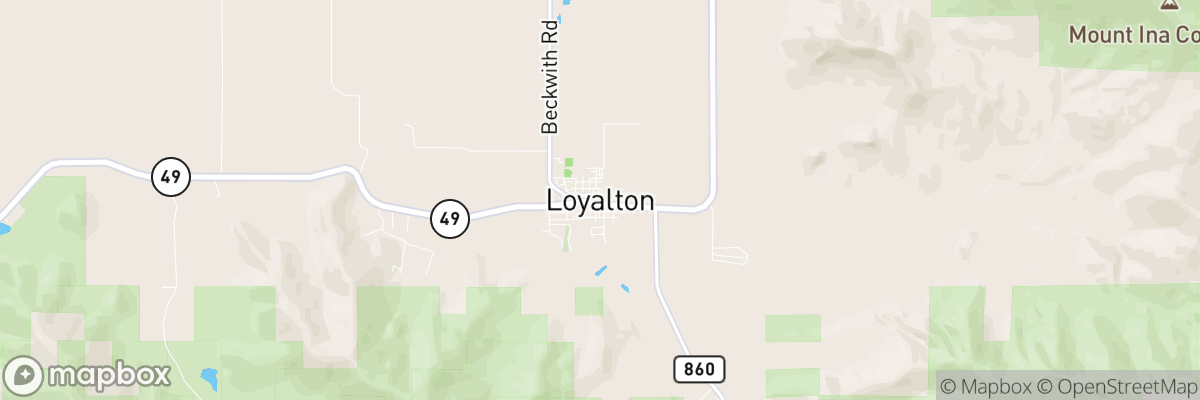 Loyalton, California map