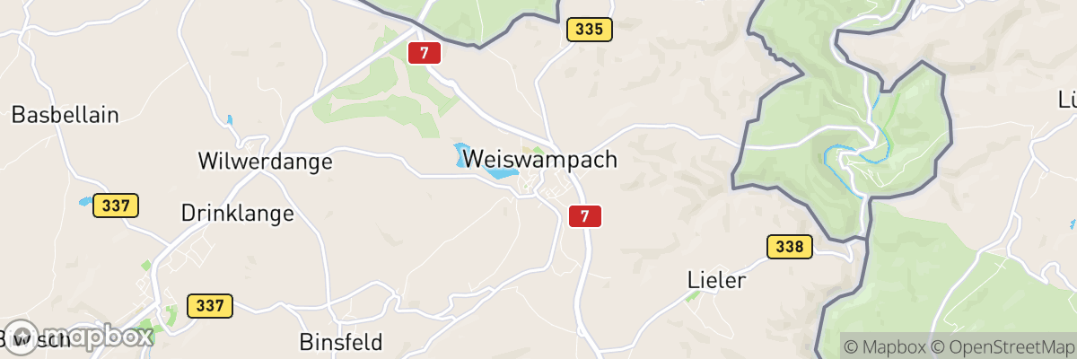 Weiswampach, Clervaux map