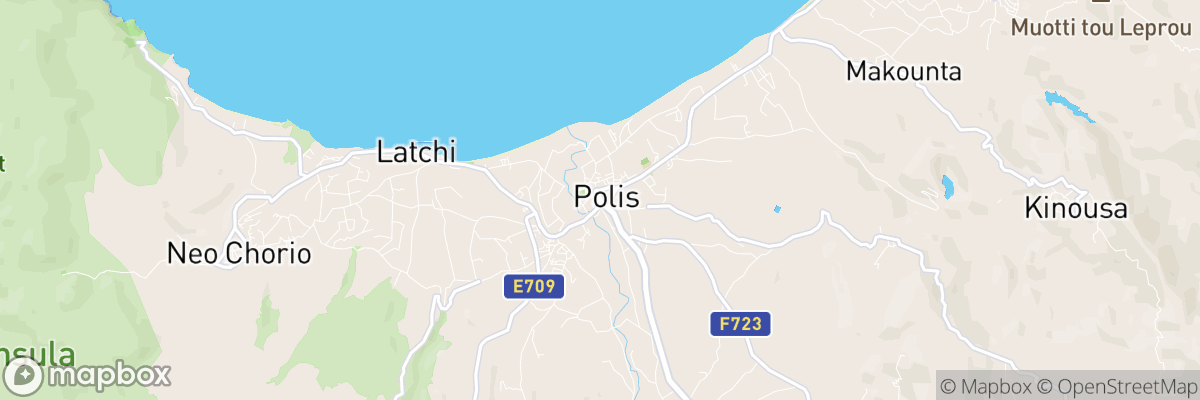 Pólis, Paphos District map