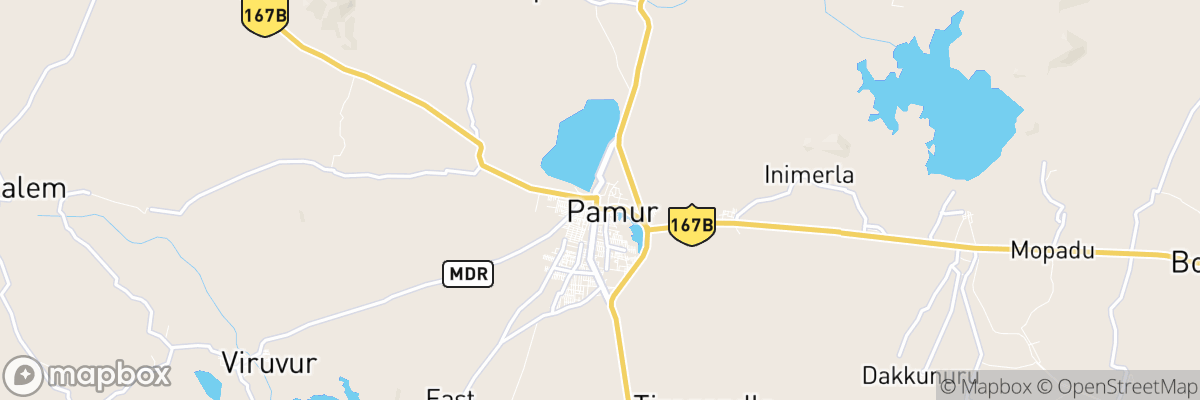 Pāmūru, Andhra Pradesh map