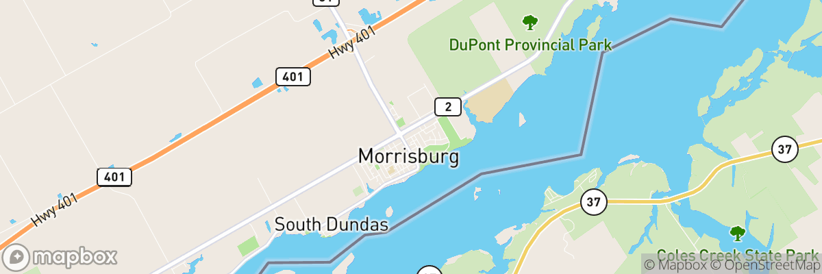 Morrisburg, Ontario map