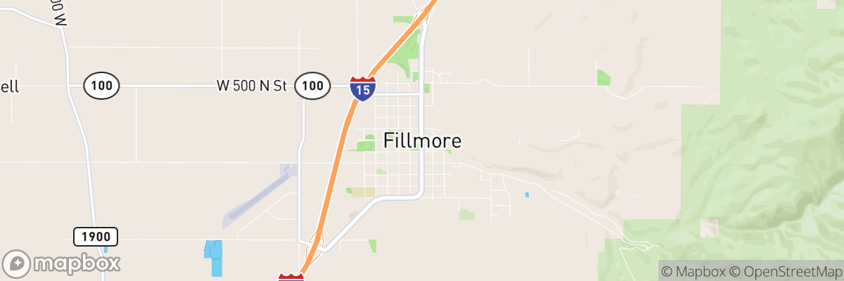 Fillmore, Utah map