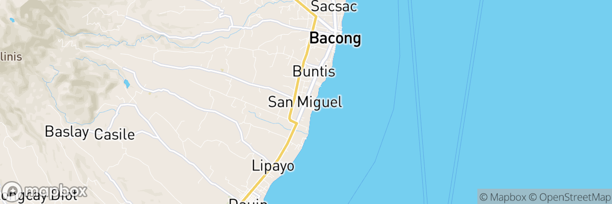 San Miguel, Central Visayas map