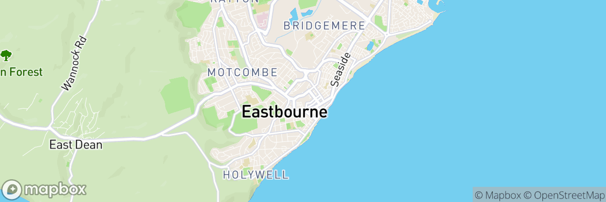 Eastbourne, England map