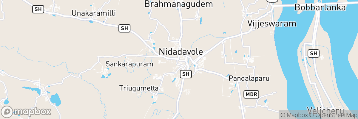 Nidadavole, Andhra Pradesh map