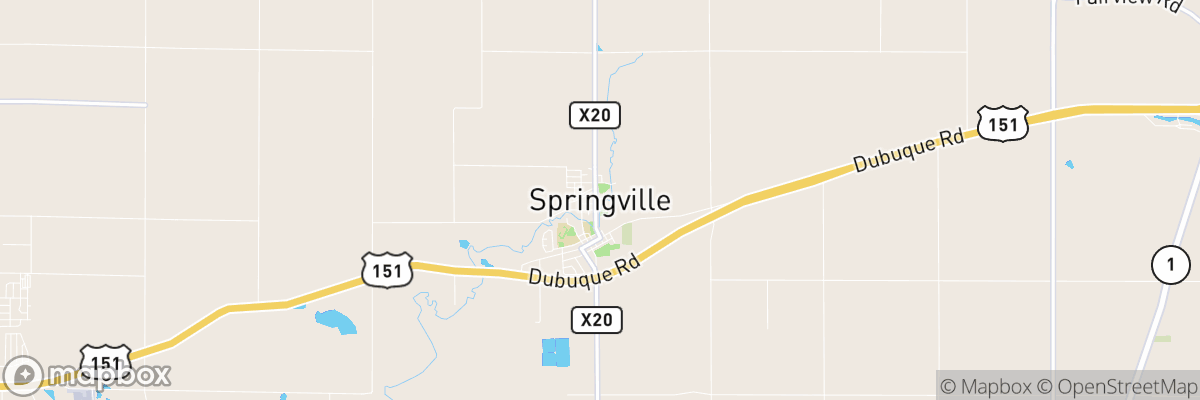 Springville, Iowa map