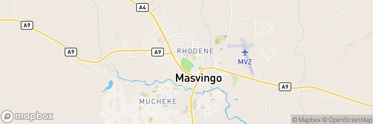 Masvingo, Masvingo Province map