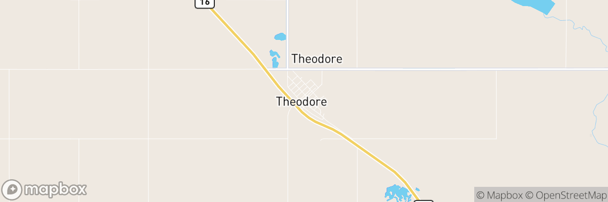 Theodore, Saskatchewan map