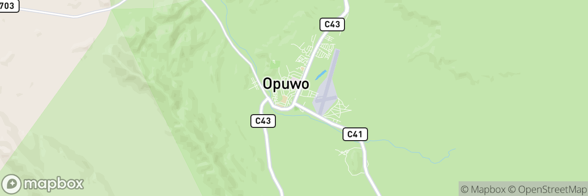 Opuwo, Kunene map