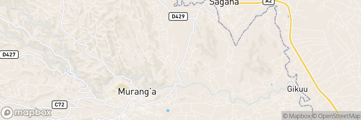 Karuri, Murang'A map