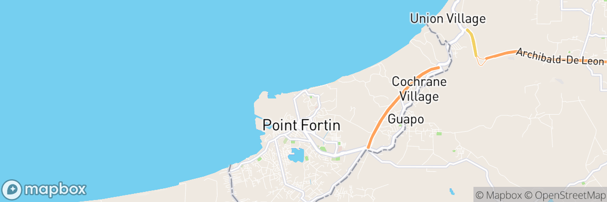 Point Fortin, Point Fortin map