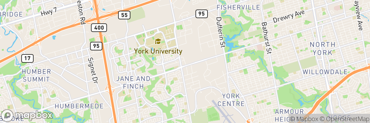 York University Heights, Ontario map