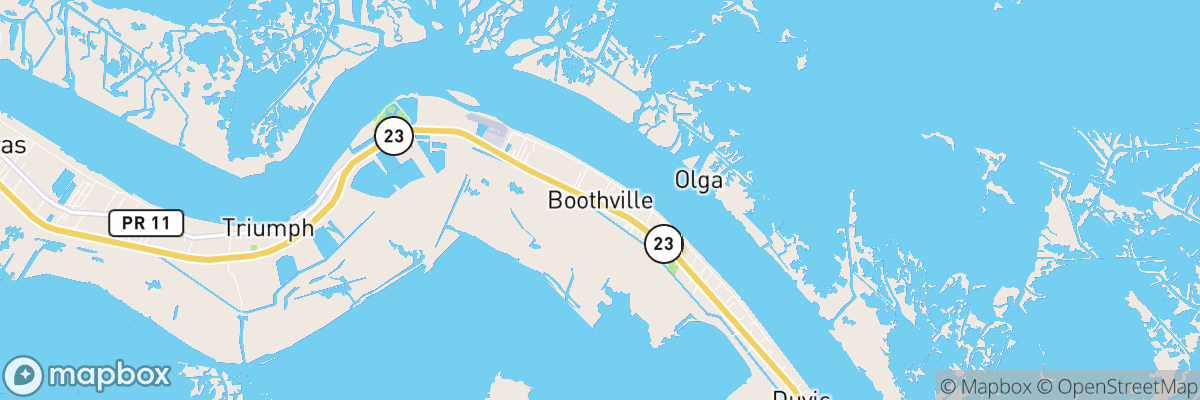 Boothville, Louisiana map