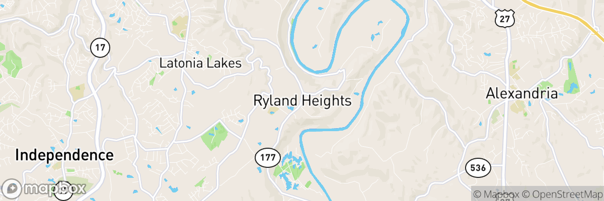 Ryland Heights, Kentucky map