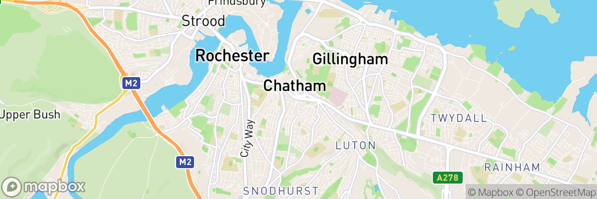 Chatham, England map