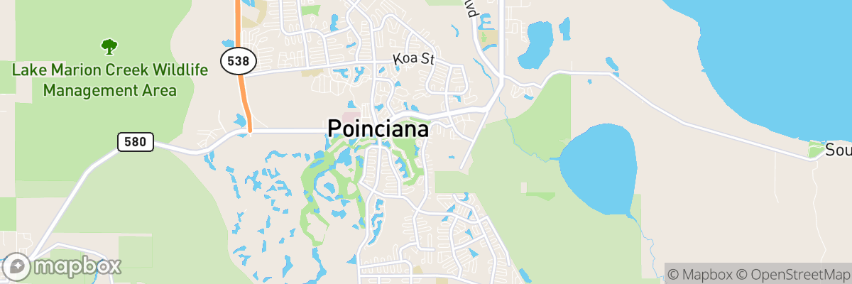 Poinciana, Florida map