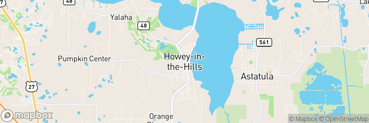 Howey-in-the-Hills, Florida map