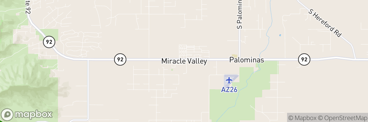 Miracle Valley, Arizona map