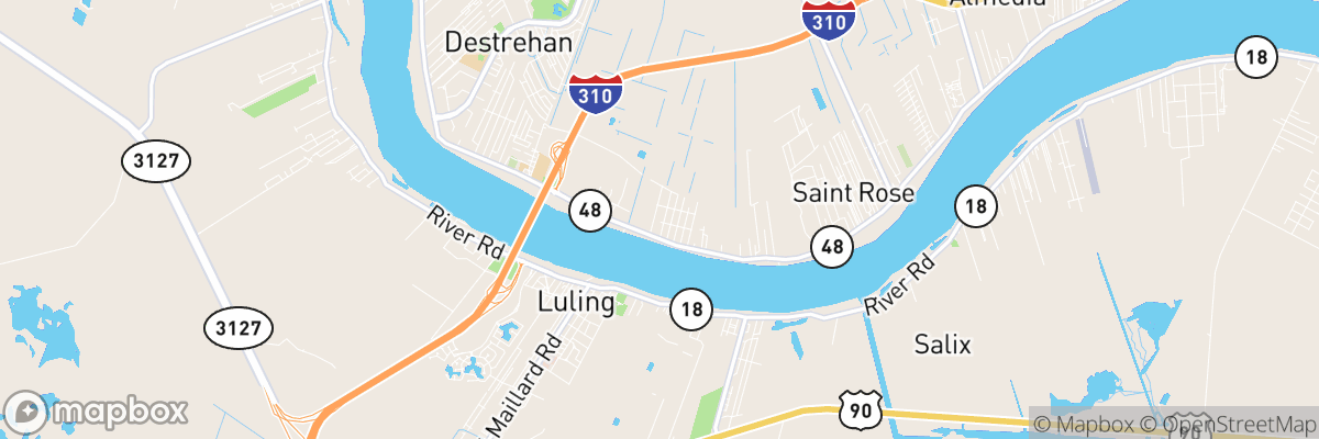 Destrehan, Louisiana map