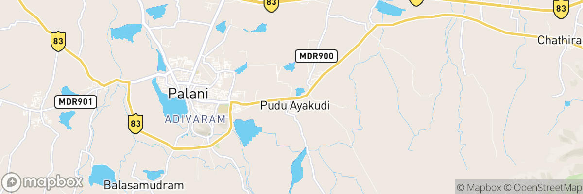 Ayakudi, Tamil Nādu map