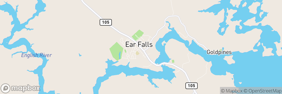 Ear Falls, Ontario map