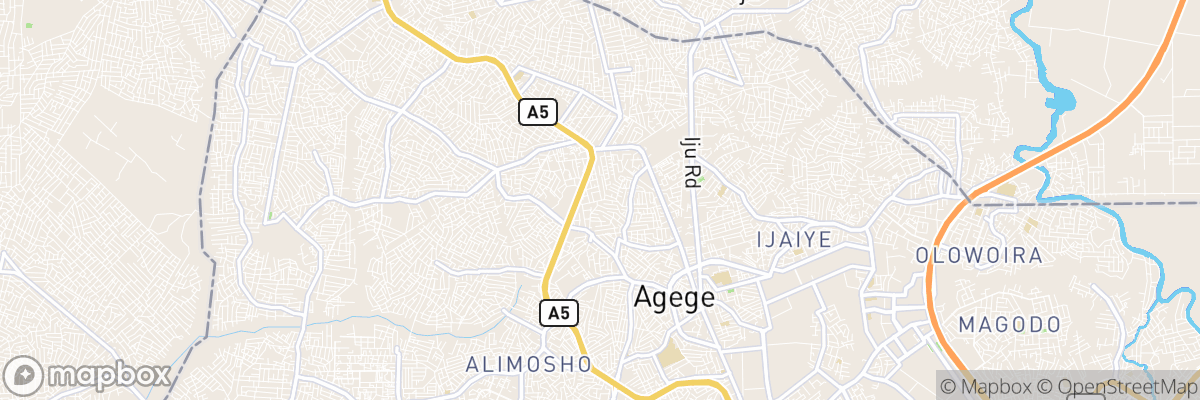 Agege, Lagos State map