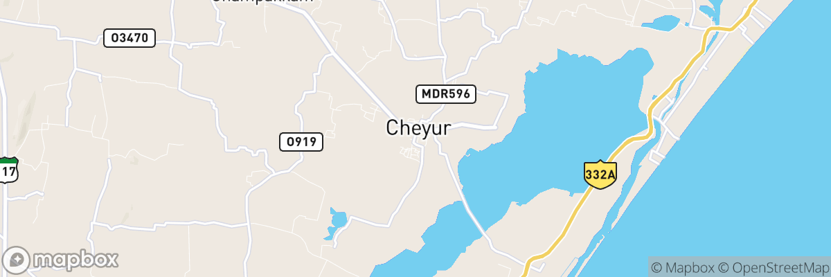 Cheyyur, Tamil Nādu map